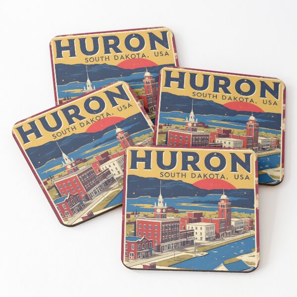 Item preview, Huron South Dakota Vintage Travel Tourism designed and sold by TravelersGems.