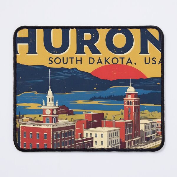 Item preview, Huron South Dakota Vintage Travel Tourism designed and sold by TravelersGems.