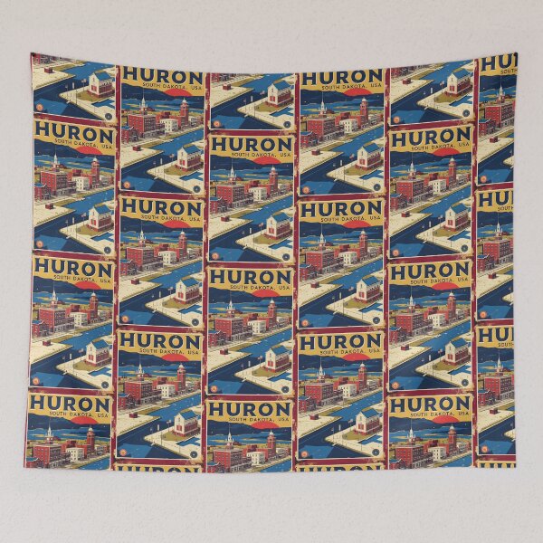 Item preview, Huron South Dakota Vintage Travel Tourism designed and sold by TravelersGems.