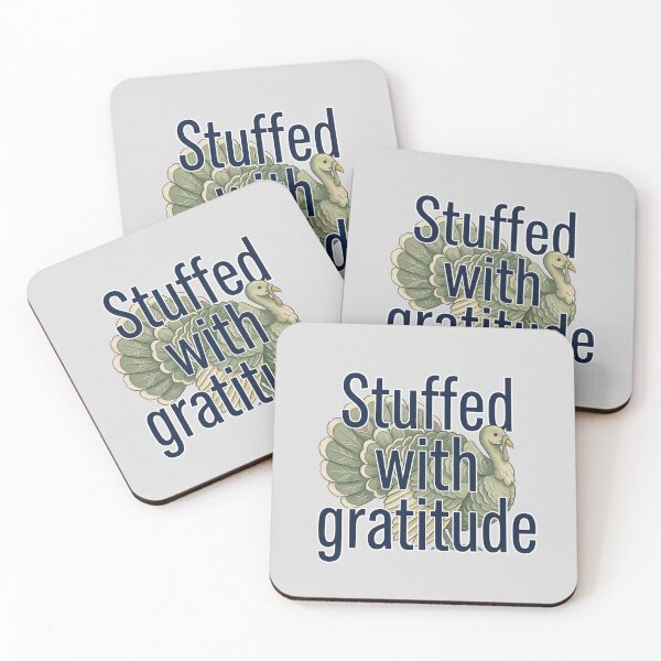 Item preview, Stuffed With Gratitude Thanksgiving Turkey designed and sold by hattie's.