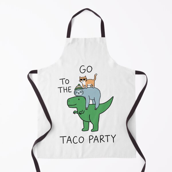 Item preview, Go To The Taco Party Dinosaur Sloth Cat Stack designed and sold by Amir Faysal.