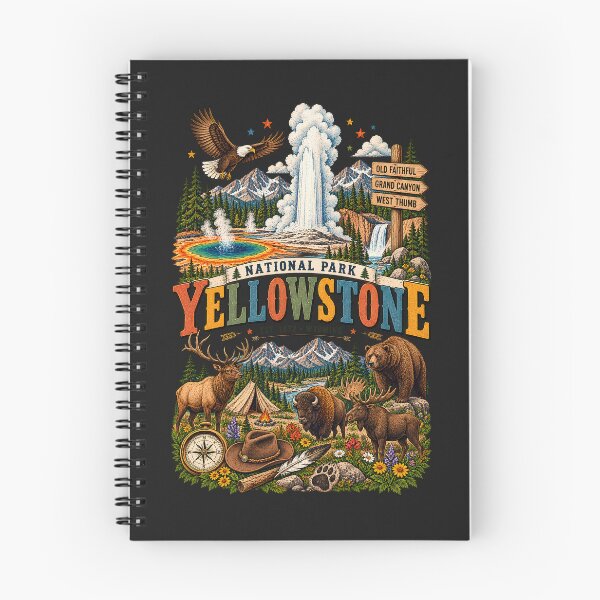 Item preview, Yellowstone National Park Shirt, Vintage Nature Graphic Tee, Camping Hiking Adventure Shirt, Wildlife Lover Gift, Retro Outdoor Tee designed and sold by greatmar1.