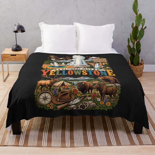 Item preview, Yellowstone National Park Shirt, Vintage Nature Graphic Tee, Camping Hiking Adventure Shirt, Wildlife Lover Gift, Retro Outdoor Tee designed and sold by greatmar1.