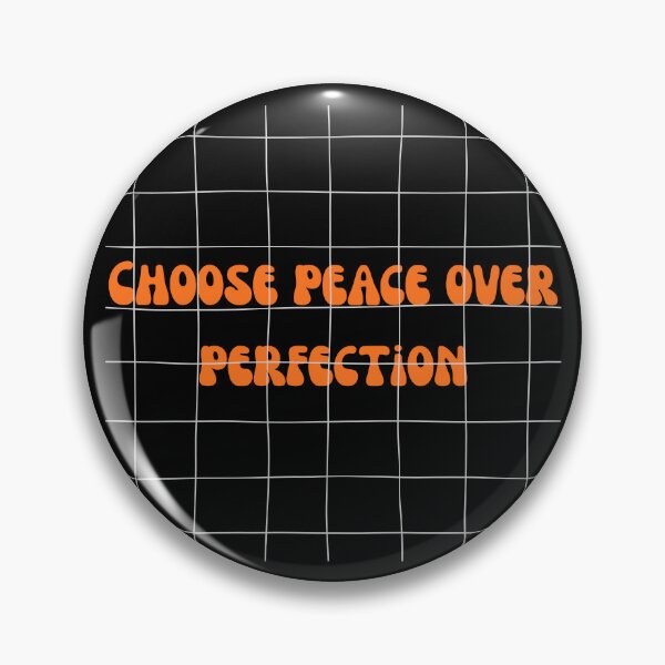 Item preview, Choose Peace Over Perfection Retro Boho Typography designed and sold by Pamthedesigner.