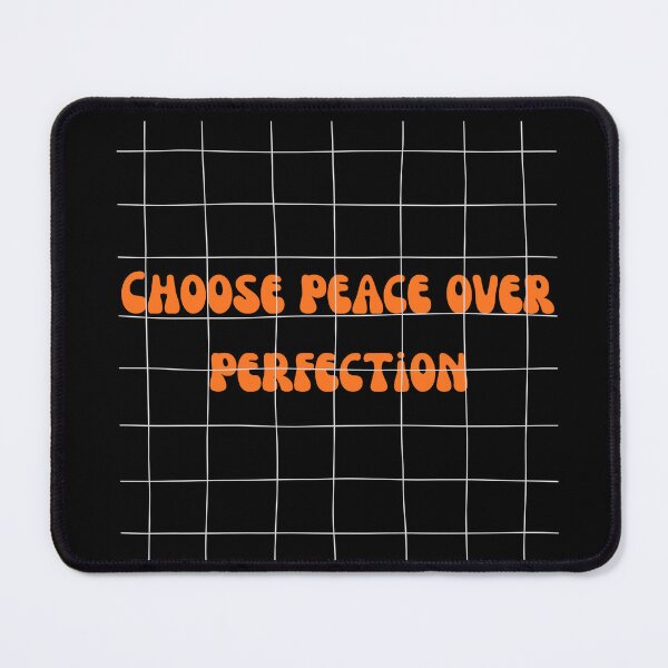Item preview, Choose Peace Over Perfection Retro Boho Typography designed and sold by Pamthedesigner.