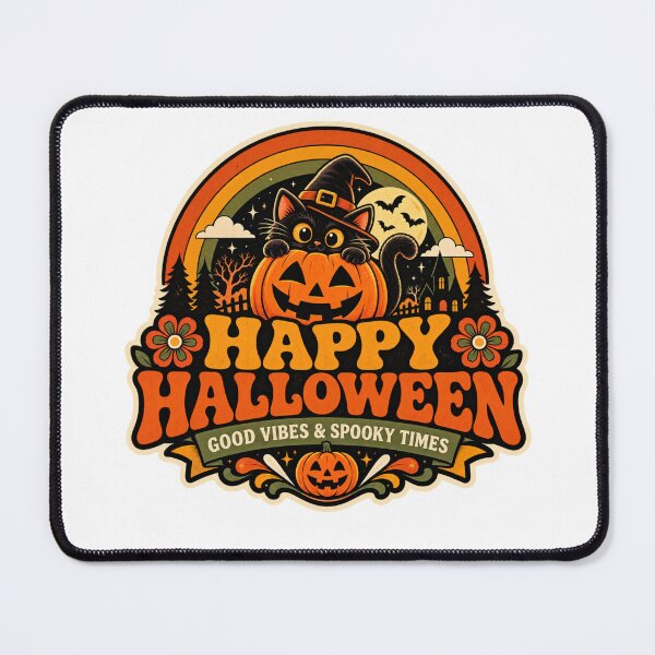 Item preview, Happy Halloween, good vibes! designed and sold by DailyQuestPrint.