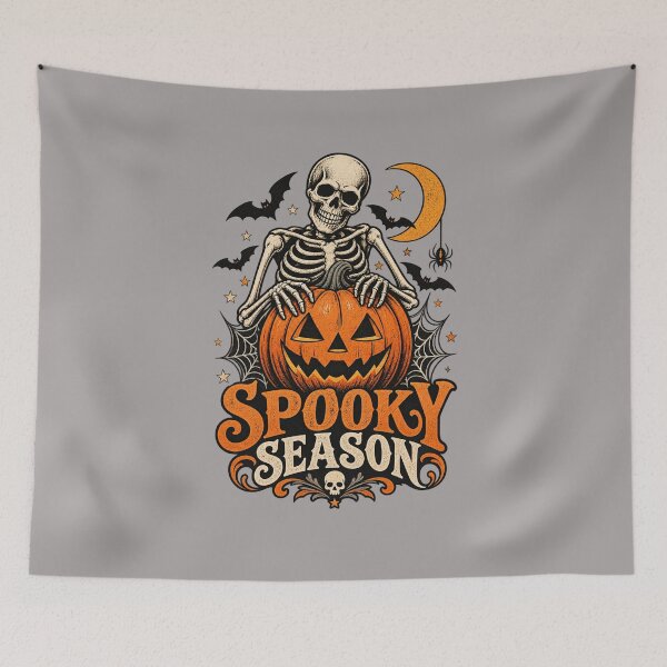Item preview, Spooky Season Cute Skeleton Halloween Shirt designed and sold by MalwasBasket.