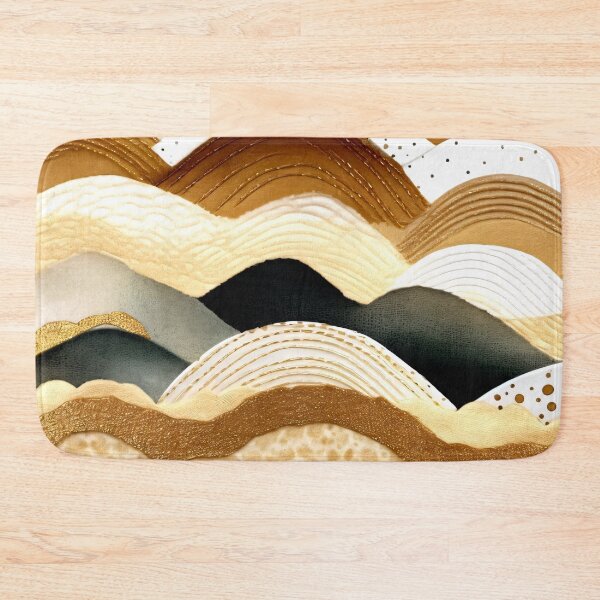 Item preview, Boho Caramel, Cream, And Earthtones Decorative Wavy Pattern designed and sold by DEC02.