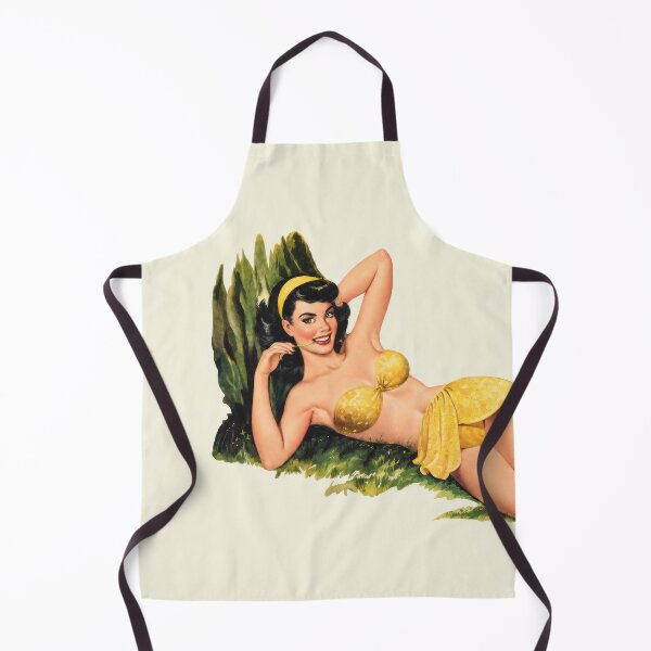 Item preview, Vintage Pin-up Girl Camila in a yellow bikini designed and sold by Cocoshuka Studio.
