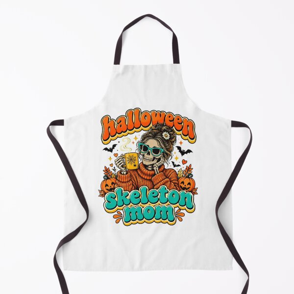 Item preview, Halloween Skeleton Mom with Pumpkin Mug and Sunglasses designed and sold by ROUX-ART.