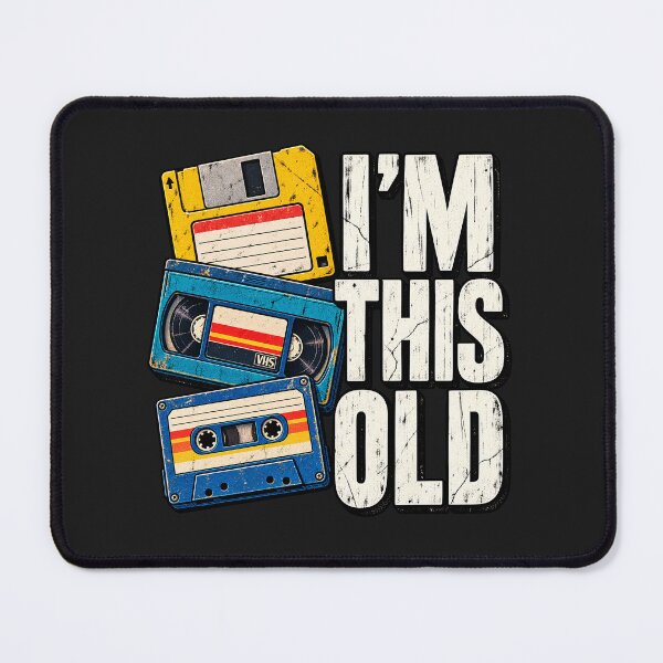 Item preview, Funny Retro Birthday Shirt, I'm This Old Tee, Vintage VHS Cassette Graphic, 80s 90s Nostalgia Shirt, Birthday Gift designed and sold by greatmar1.