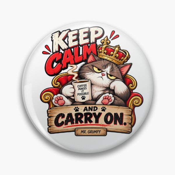 Item preview, Mr. Grumpy – keep calm. – Funny Grumpy Cat designed and sold by Strongermind.