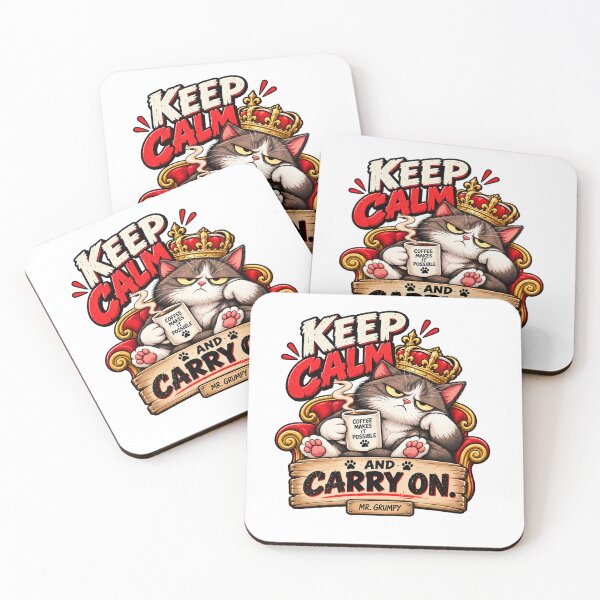 Item preview, Mr. Grumpy – keep calm. – Funny Grumpy Cat designed and sold by Strongermind.