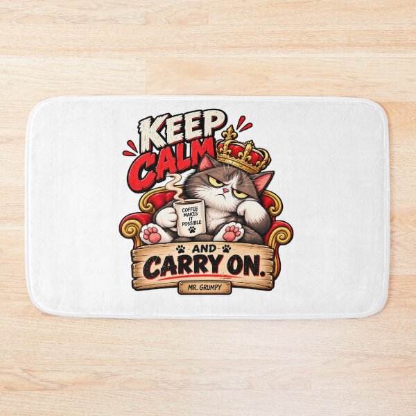 Item preview, Mr. Grumpy – keep calm. – Funny Grumpy Cat designed and sold by Strongermind.