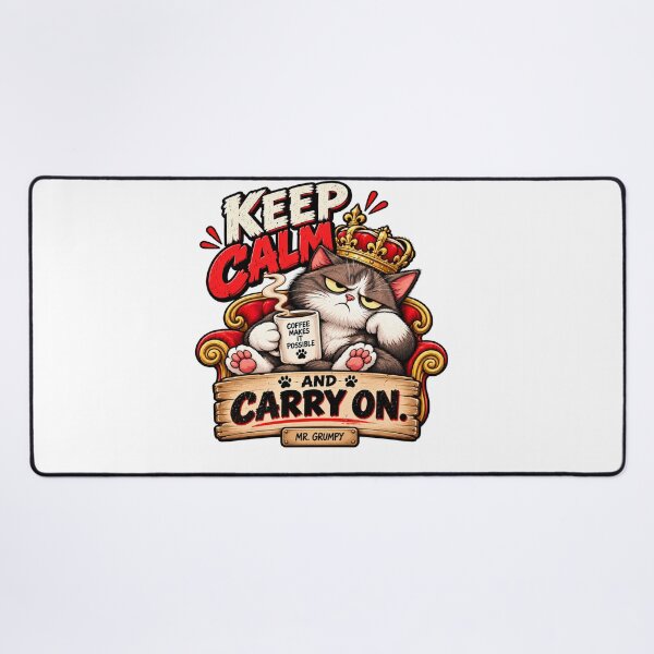 Item preview, Mr. Grumpy – keep calm. – Funny Grumpy Cat designed and sold by Strongermind.