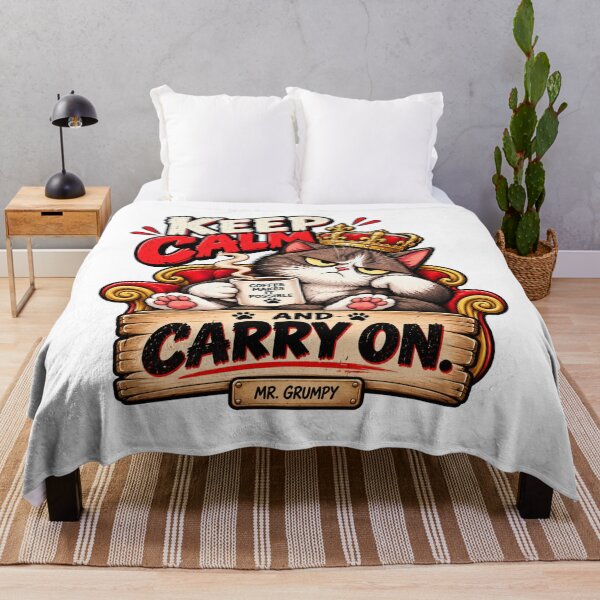 Item preview, Mr. Grumpy – keep calm. – Funny Grumpy Cat designed and sold by Strongermind.