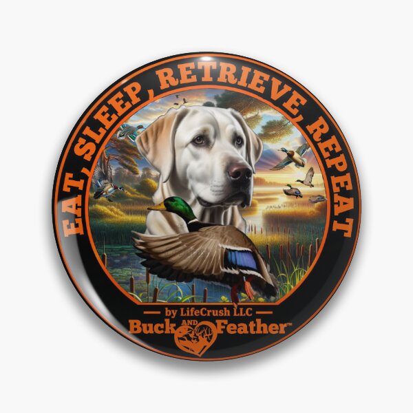 Item preview, White Labrador and Mallard Duck Hunting designed and sold by LifeCrush.