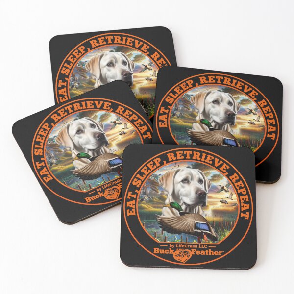 Item preview, White Labrador and Mallard Duck Hunting designed and sold by LifeCrush.