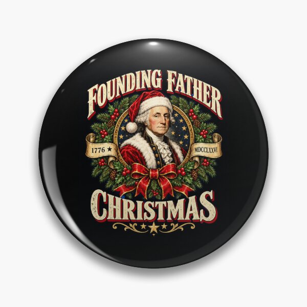 Item preview, Christmas Founding Father Patriotic Holiday Portrait designed and sold by ROUX-ART.