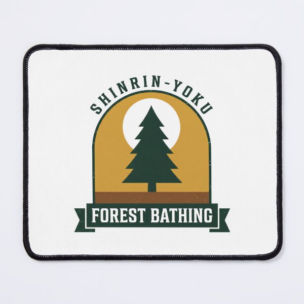 Item preview, Forest Bathing Shinrin Yoku Retro Pine Woodland Sun designed and sold by Osmose-Studio.