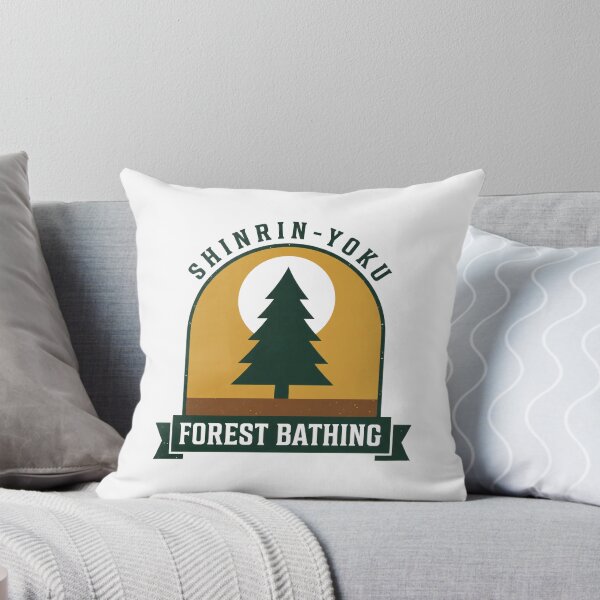 Item preview, Forest Bathing Shinrin Yoku Retro Pine Woodland Sun designed and sold by Osmose-Studio.
