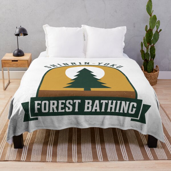 Item preview, Forest Bathing Shinrin Yoku Retro Pine Woodland Sun designed and sold by Osmose-Studio.