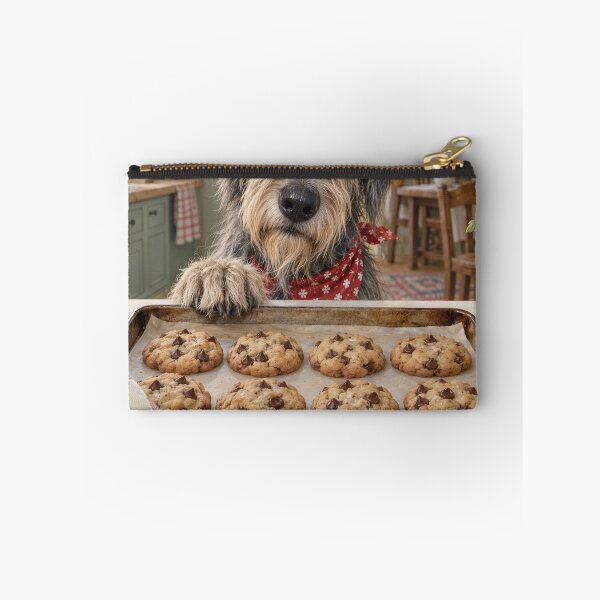 Item preview, Irish Wolfhound Admiring Chocolate Chip Cookies designed and sold by Maria Dryfhout.