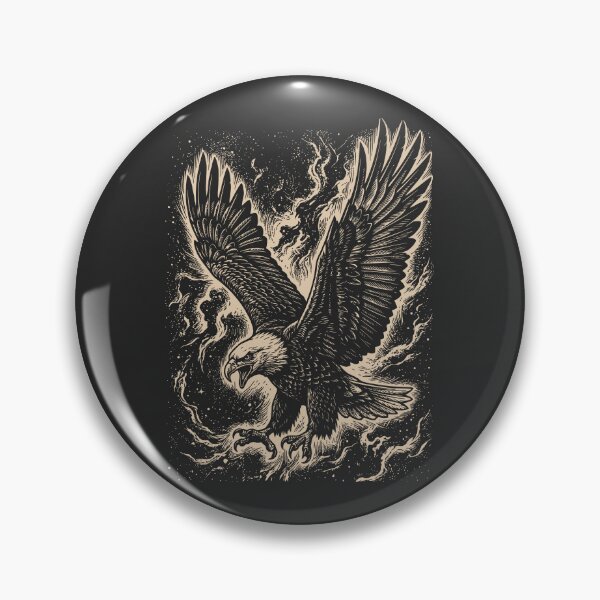 Item preview, Flying Bald Eagle Vintage American Bird Birdwatching  designed and sold by Y-Vibes.