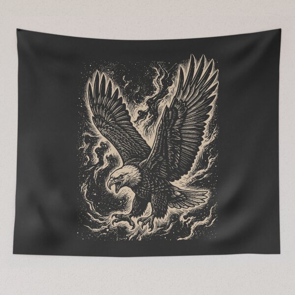 Item preview, Flying Bald Eagle Vintage American Bird Birdwatching designed and sold by Y-Vibes.