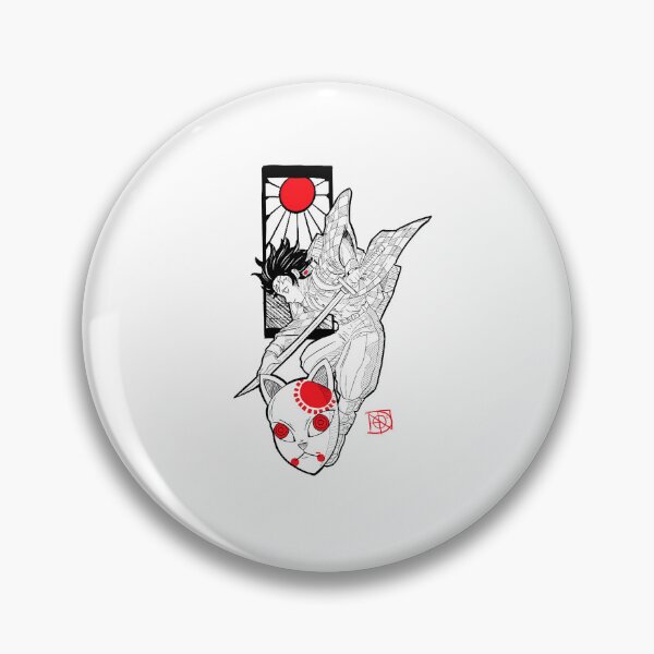 Item preview, Demon Slayer Kimetsu No Yaiba Warrior Fox  designed and sold by zozosazap.