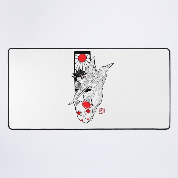 Item preview, Demon Slayer Kimetsu No Yaiba Warrior Fox  designed and sold by zozosazap.