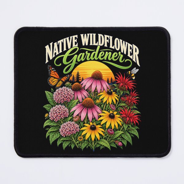 Item preview, Wildflower Garden Native Bloom Sunset Floral Art designed and sold by ROUX-ART.