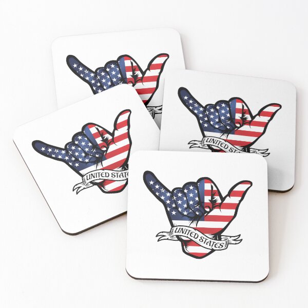 Item preview, Usa Shaka Hand Flag designed and sold by IrinaRamey.