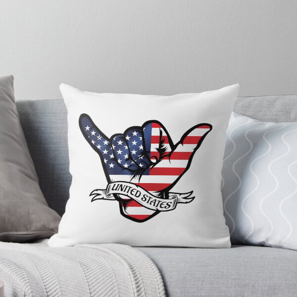 Item preview, Usa Shaka Hand Flag designed and sold by IrinaRamey.