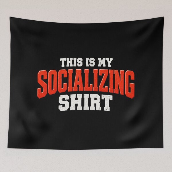 Item preview, This Is My Socializing Shirt - Funny Introvert Vintage Retro Quote designed and sold by Final Chance Designs⭐️⭐️⭐️⭐️⭐️.