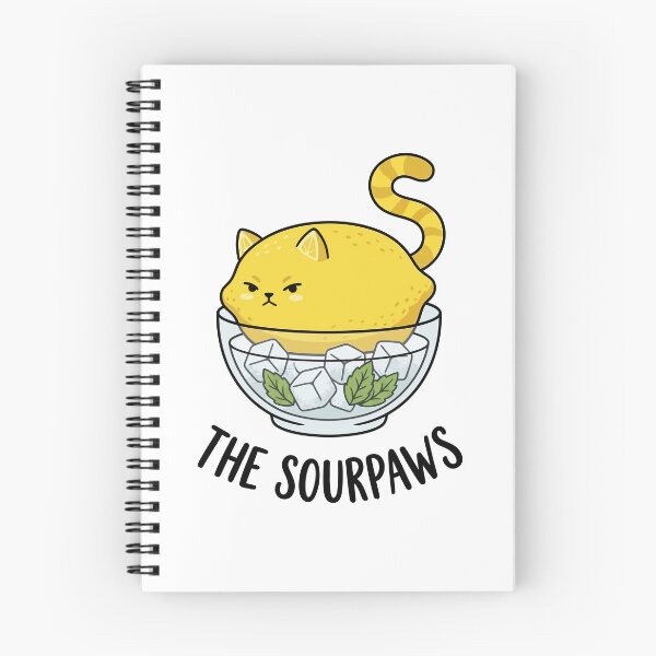 Item preview, The Sourpaws Lemon Cat In Ice Bowl Cute Art designed and sold by Amir Faysal.