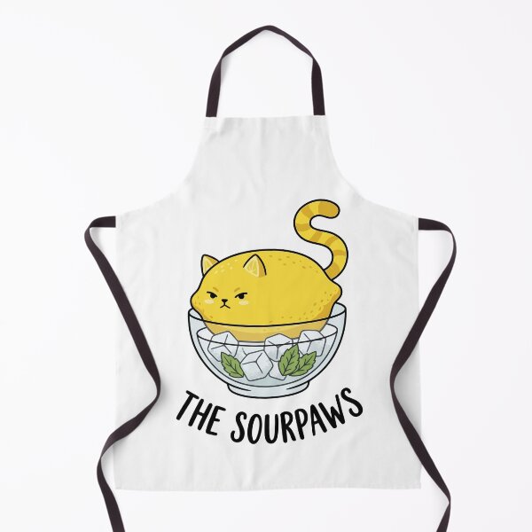 Item preview, The Sourpaws Lemon Cat In Ice Bowl Cute Art designed and sold by Amir Faysal.