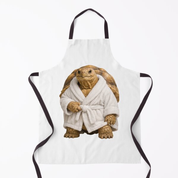 Item preview, Sulcata Tortoise Fluffy Bathrobe designed and sold by Sillytoe.