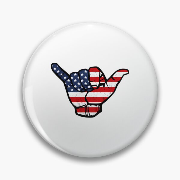 Item preview, American Flag Shaka Hand Patriotic designed and sold by IrinaRamey.