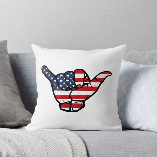 Item preview, American Flag Shaka Hand Patriotic designed and sold by IrinaRamey.
