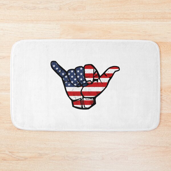 Item preview, American Flag Shaka Hand Patriotic designed and sold by IrinaRamey.