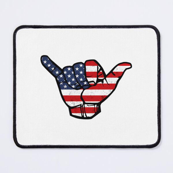 Item preview, American Flag Shaka Hand Patriotic designed and sold by IrinaRamey.