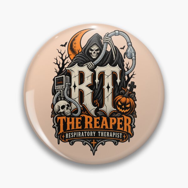 Item preview, Halloween RT Grim Reaper Respiratory Therapist designed and sold by ClinicalHubs.