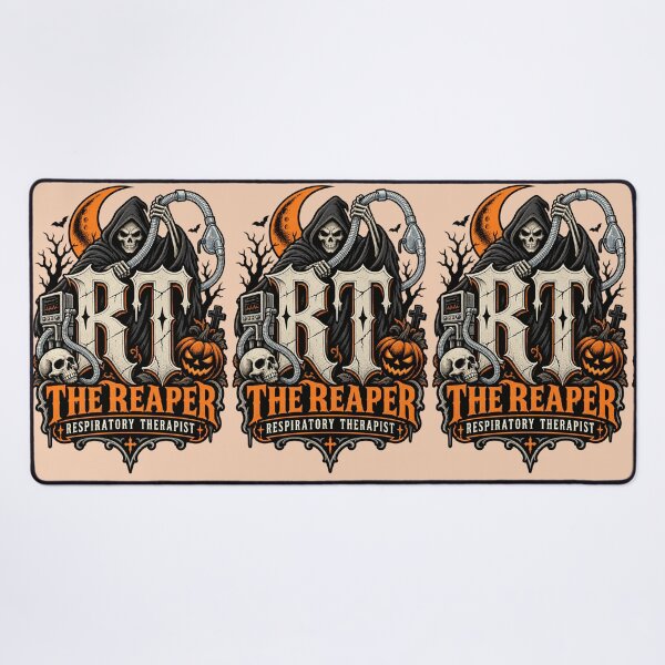 Item preview, Halloween RT Grim Reaper Respiratory Therapist designed and sold by ClinicalHubs.