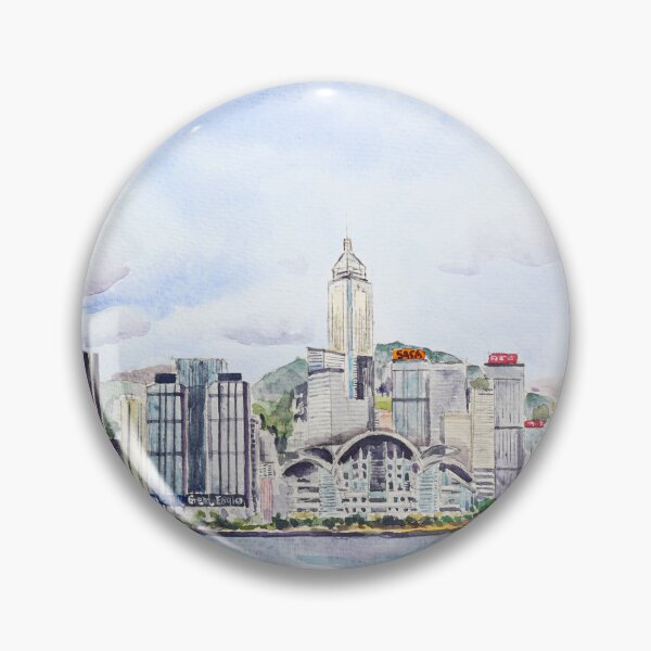 Item preview, Hong Kong Victoria Harbour watercolour painting  designed and sold by SelenePaintings .