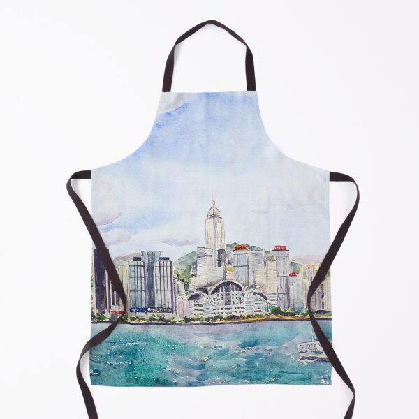 Item preview, Hong Kong Victoria Harbour watercolour painting  designed and sold by SelenePaintings .