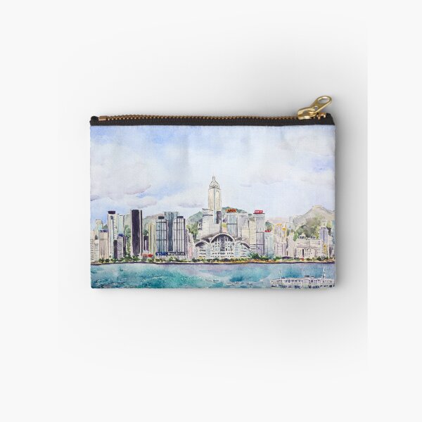Artikelvorschau, Aquarellmalerei vom Victoria Harbour in Hongkong entworfen und verkauft von SelenePaintings .