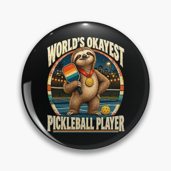 Item preview, Pickleball Sloth Champion Funny Sports Graphic designed and sold by ROUX-ART.