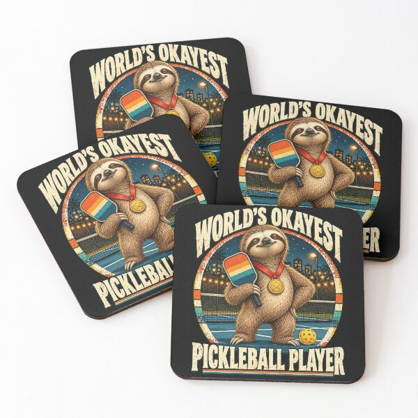 Item preview, Pickleball Sloth Champion Funny Sports Graphic designed and sold by ROUX-ART.