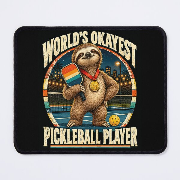 Item preview, Pickleball Sloth Champion Funny Sports Graphic designed and sold by ROUX-ART.